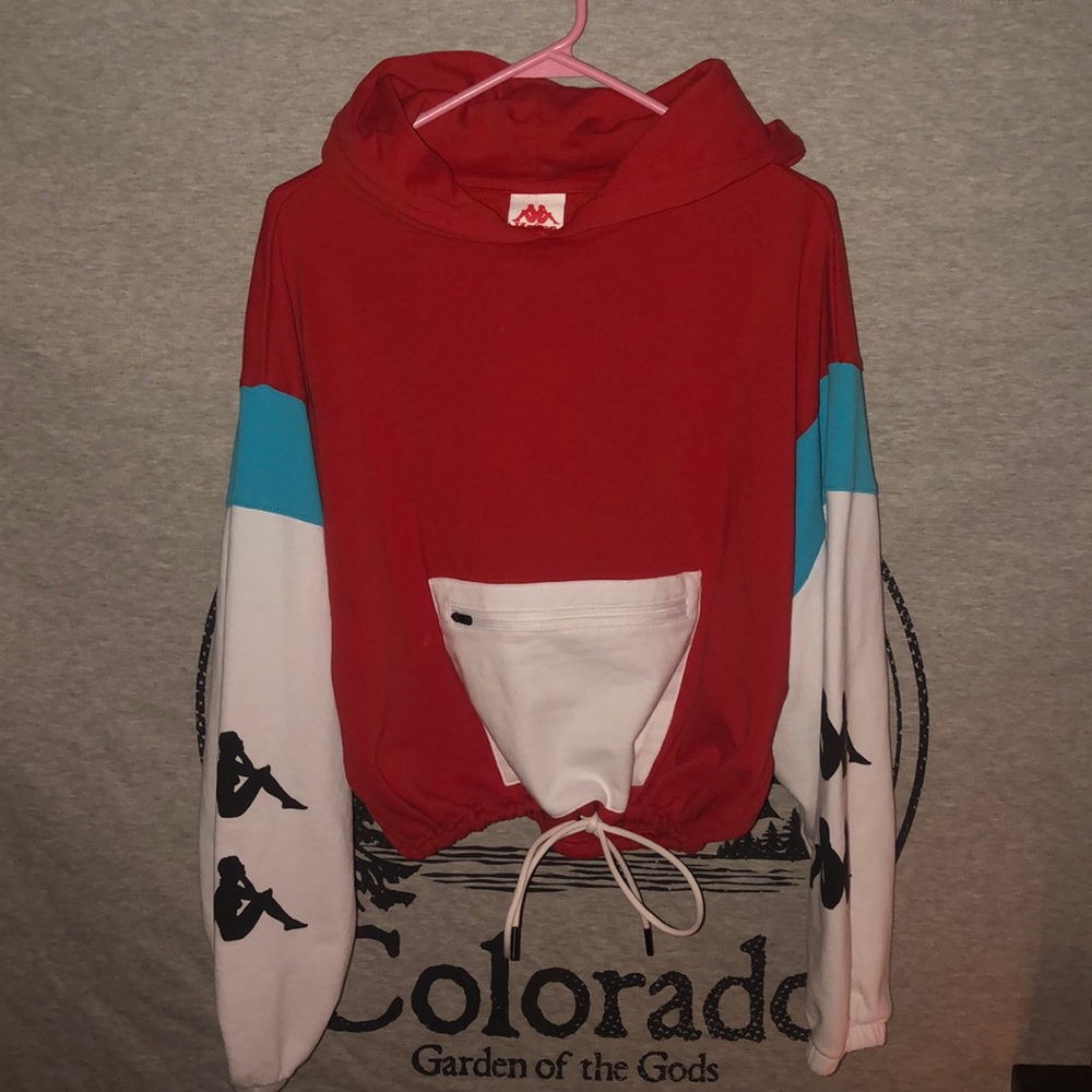 kappa drawstring sweatshirt